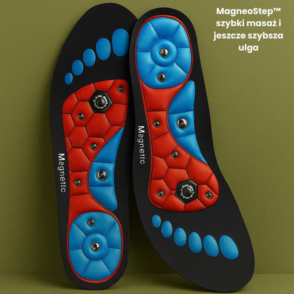MagneoStep™ – magnetyczne wkładki do butów, szybki masaż i jeszcze szybsza ulga